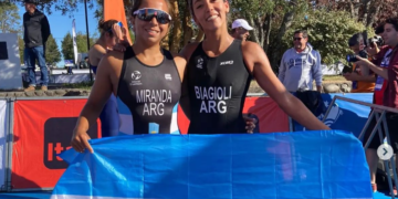 TRIATLÓN: BIAGIOLI Y MIRANDA SE ALZARON CON MEDALLAS DE ORO Y PLATA EN CHILE