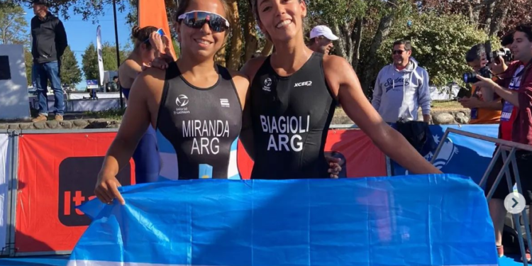 TRIATLÓN: BIAGIOLI Y MIRANDA SE ALZARON CON MEDALLAS DE ORO Y PLATA EN CHILE